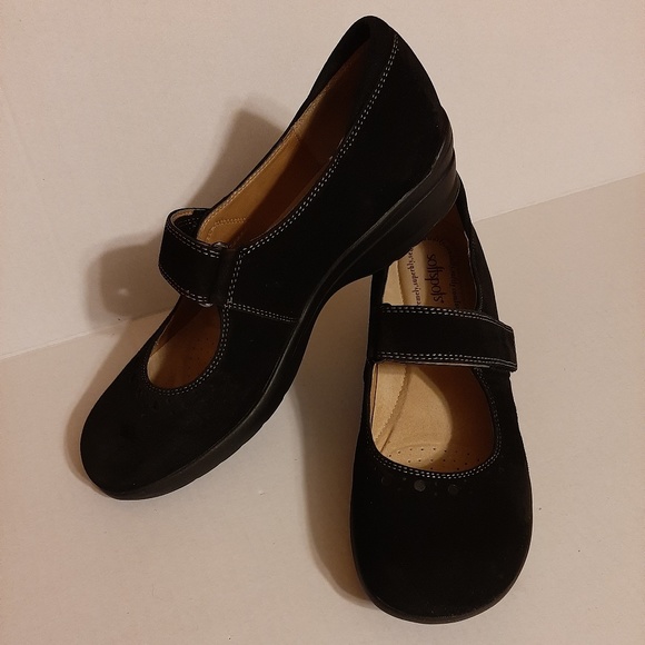 Softspots Shoes | Softspots Black Suede Mary Jane Shoes Sz W Nwot | Poshmark